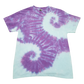 Handmade Tie Dye Robin's Egg Blue & Lilac Double Spiral T-Shirt Size Medium