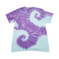 Handmade Tie Dye Robin's Egg Blue & Lilac Double Spiral T-Shirt Size Medium