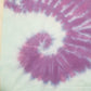 Handmade Tie Dye Robin's Egg Blue & Lilac Double Spiral T-Shirt Size Medium