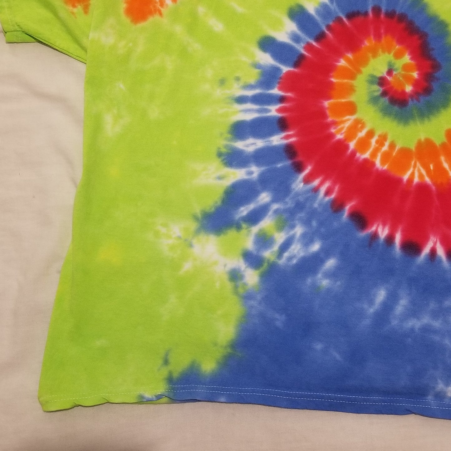 Yellow/Green/Blue/Orange Tye Dye T-Shirt