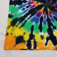 Handmade Tie Dye Rainbow & Black Spiral Tank Top Size Large L