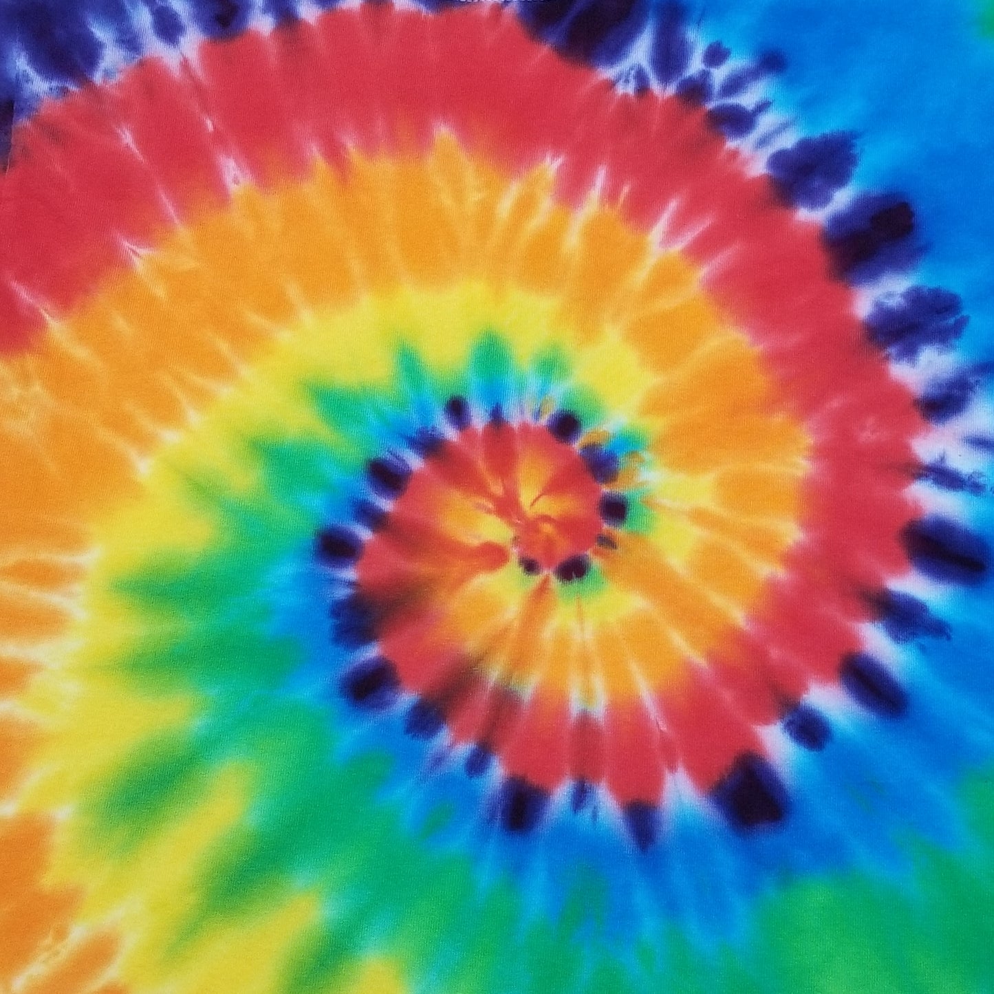 Handmade Tie Dye Rainbow Spiral Swirl Kid's Youth T-Shirt Size Large L