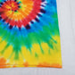 Handmade Tie Dye Rainbow Spiral Swirl Kid's Youth T-Shirt Size Large L