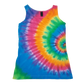 Handmade Tie Dye Pastel Rainbow Spiral Women's Tank Top Size Medium M