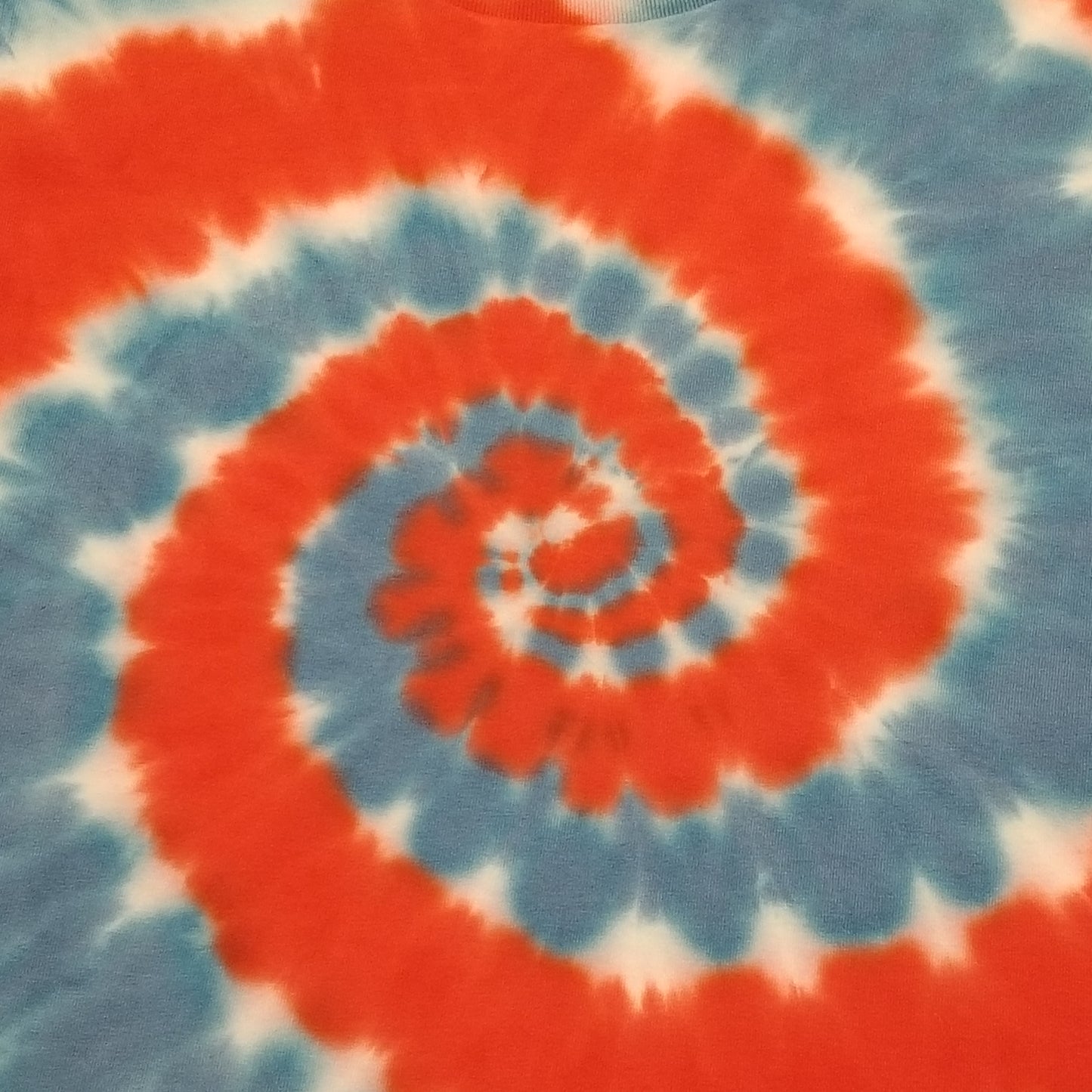 Handmade Tie Dye Red White & Blue Spiral Kid's T-Shirt Youth Size Medium M