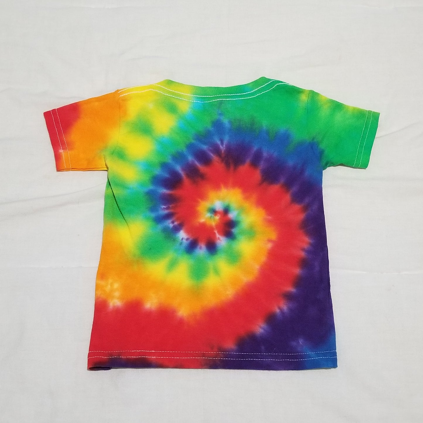 Handmade Tie Dye Rainbow Spiral Toddler's T-Shirt Size 2T