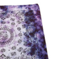 Handmade Scrunch Tie Dye Deep Purple & Blue Wisteria Galaxy Inspired Bandana 20x20